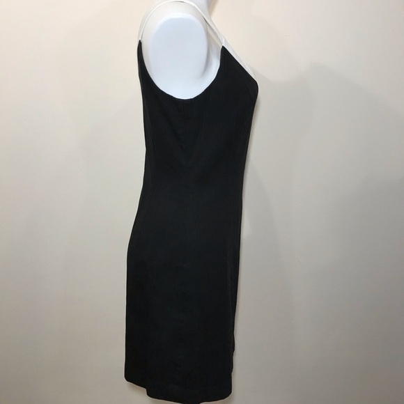 Milly Black Cocktail Dress Herringbone Size 8 - Picture 5 of 9